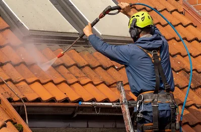 Démoussage et hydrofuge de toiture à Crisolles